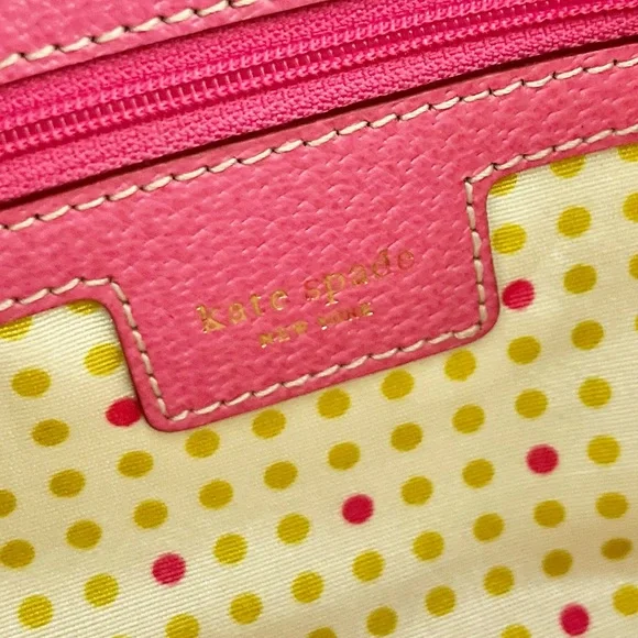 Kate Spade | Pink Leather Shoulder Zip Purse Handbag - Picture 7 of 9